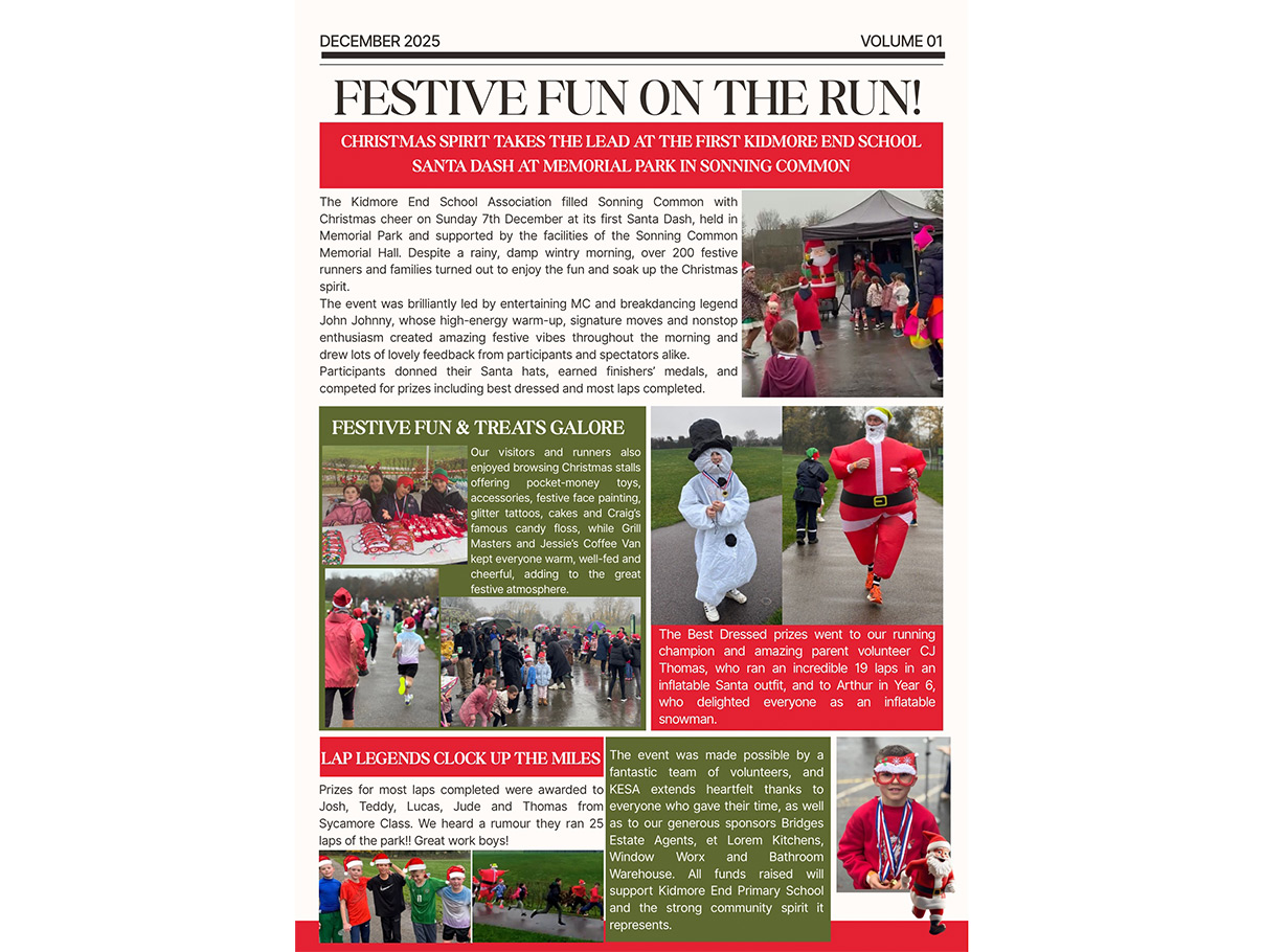 December 2025 - Kidmore End School Association