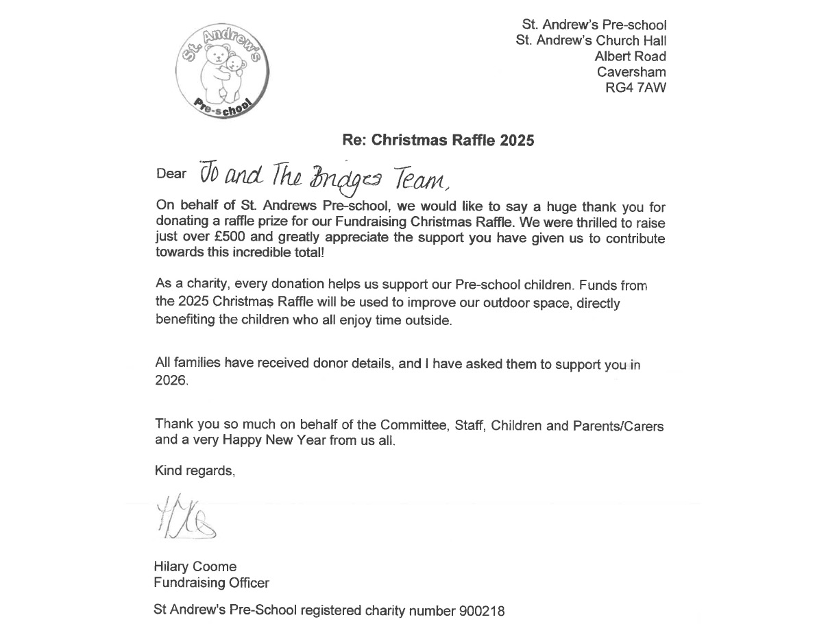 St Andrews Preschool - Christmas Raffle
